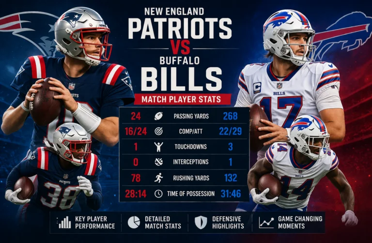 Buffalo Bills vs New England Patriots Match Player Stats
